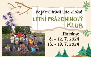 PŘÍMĚSTSKÝ TÁBOR - Letní prázdninový klub 2024 
