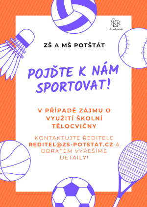 Plakát - nájmy tělocvičny